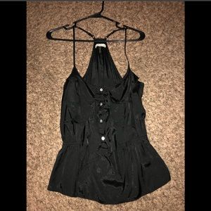 BOGO 50% off! Ruffled tank top w shell buttons